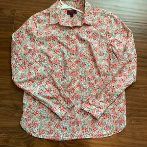 J.Crew made with Liberty Fabric blouse